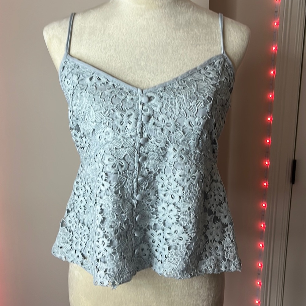 blue flower knitted too